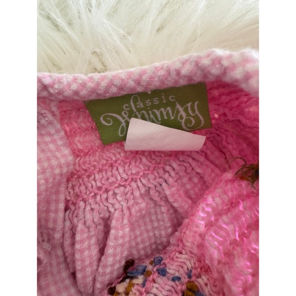 Classic Whimsy pink gingham bunny smocked bubble size‎ 18m - Picture 3 of 6